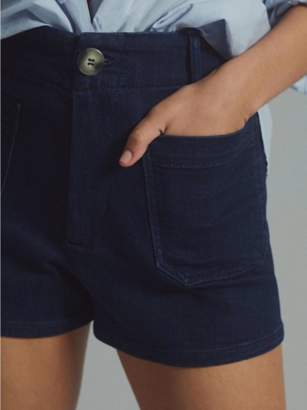 Anthropologie Maeve Colette High-Rise Denim Shorts - Picture 2 of 4